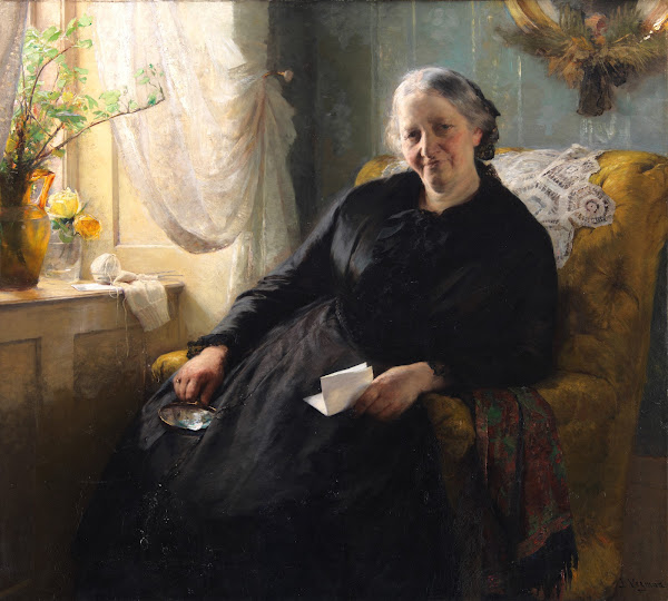 Portrait of Cecilie Trier née Melchior 1884   1885