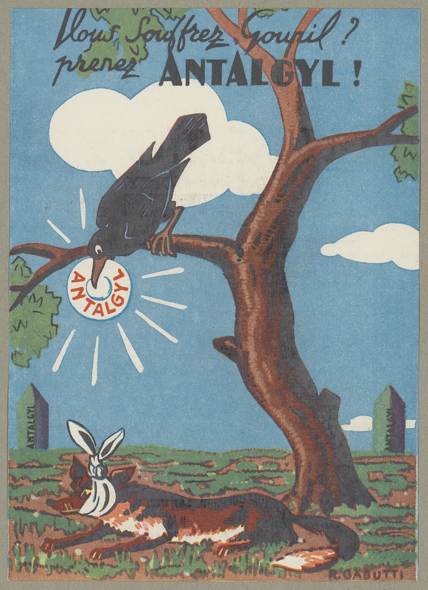 Vous souffrez Goupil  Prenez Antalgyl  1910 1950