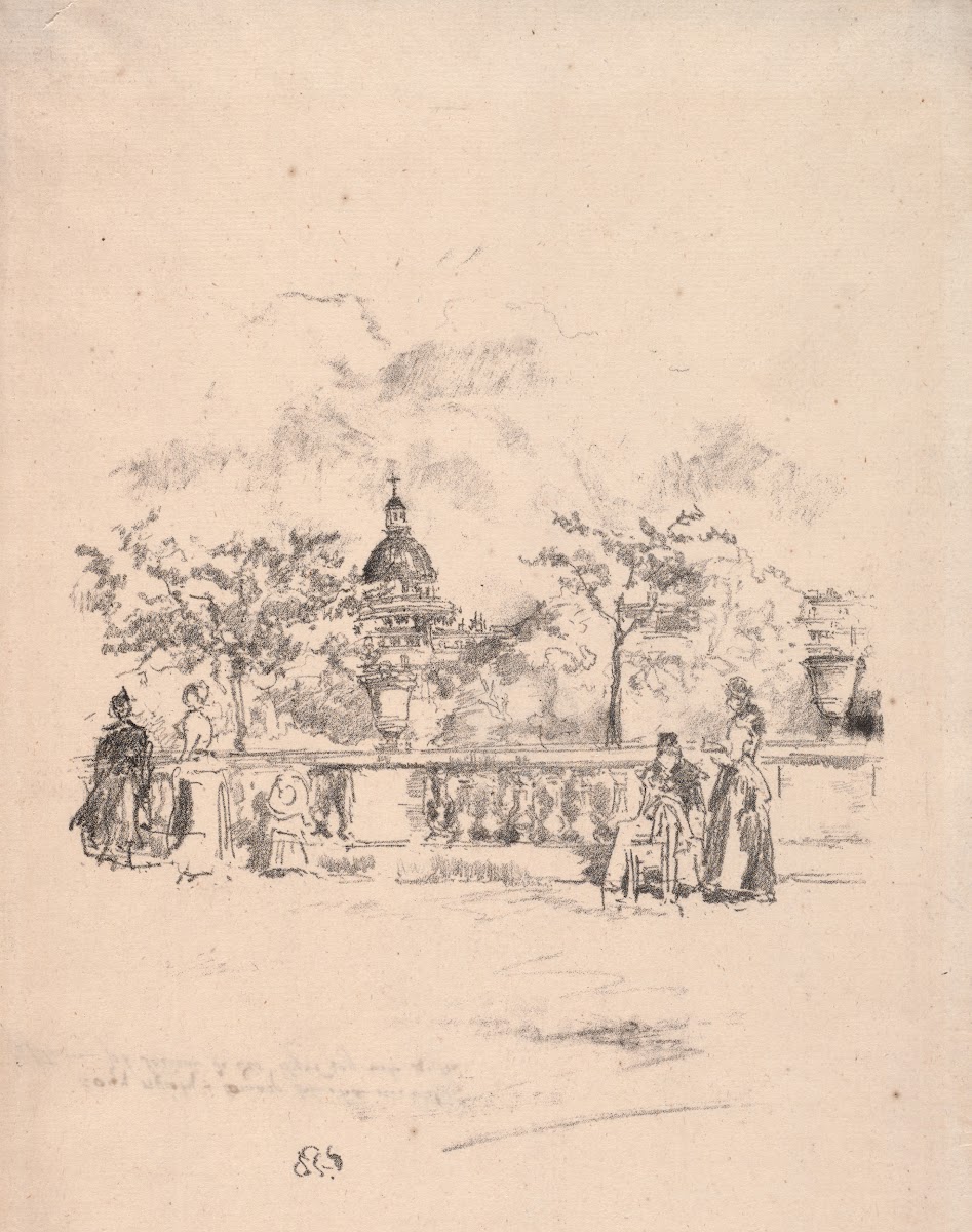 Pantheon from the Terrace of the Luxembourg Gardens 1893