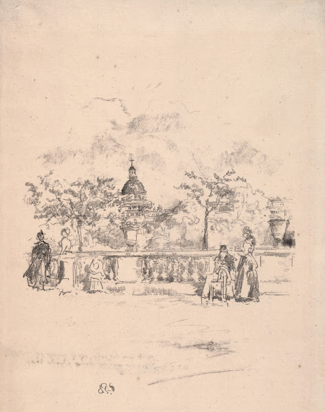Pantheon from the Terrace of the Luxembourg Gardens 1893