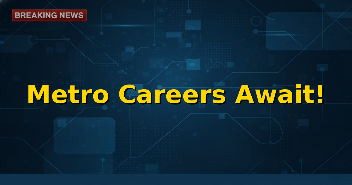 GMRC Recruitment 2026: Assistant Manager and Supervisor Posts - A metro train speeding through a modern city landscape, symbolizing career growth and opportunity.