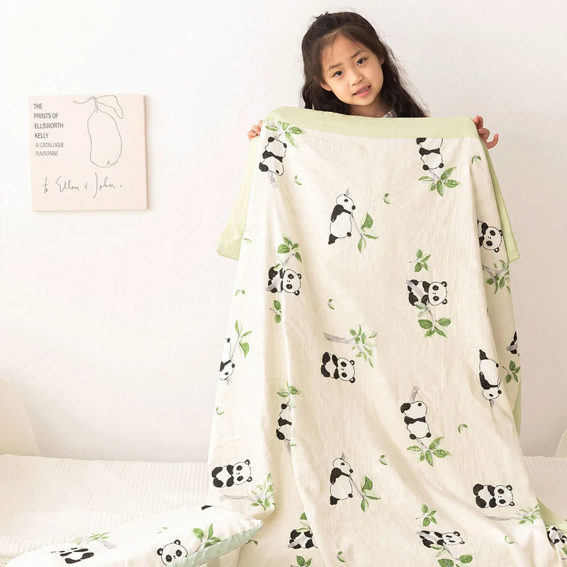 Cotton children's blanket, double gauze, 80×110 cm