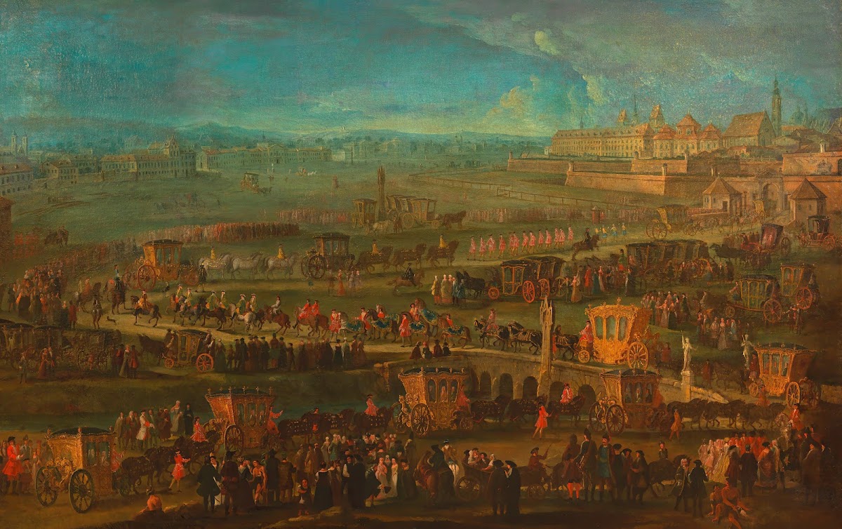 Öffentlicher Einzug des französischen Botschafters Marquis de Mirepoix in Wien a