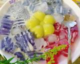 Khi thưởng thức cho chè bơ vào chén hoặc đĩa,cho thạch hoa đậu biếc và củ dền đã cắt nhỏ vào,có thể thêm hạt é ngâm nước cho nở nữa để hấp dẫn hơn rồi rưới nước cốt sữa dừa lên khắp mặt bơ và thạch.Ăn kèm đá bào hoặc đá viên thật là sảng khoái luôn nè.😋