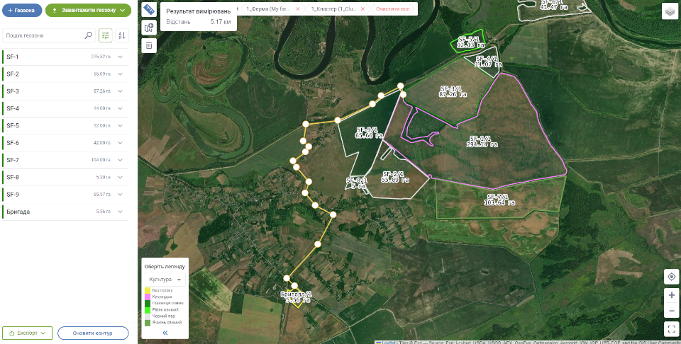 Measuring field area is the first step towards precision agriculture