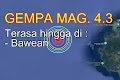 Gempa bumi hari ini terasa di Bawean