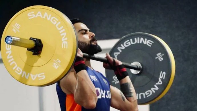 Virat kolhi in gym