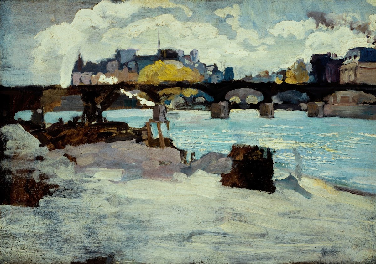 Le Pont Des Arts Et La Pointe De LîLe De La Cité 1880