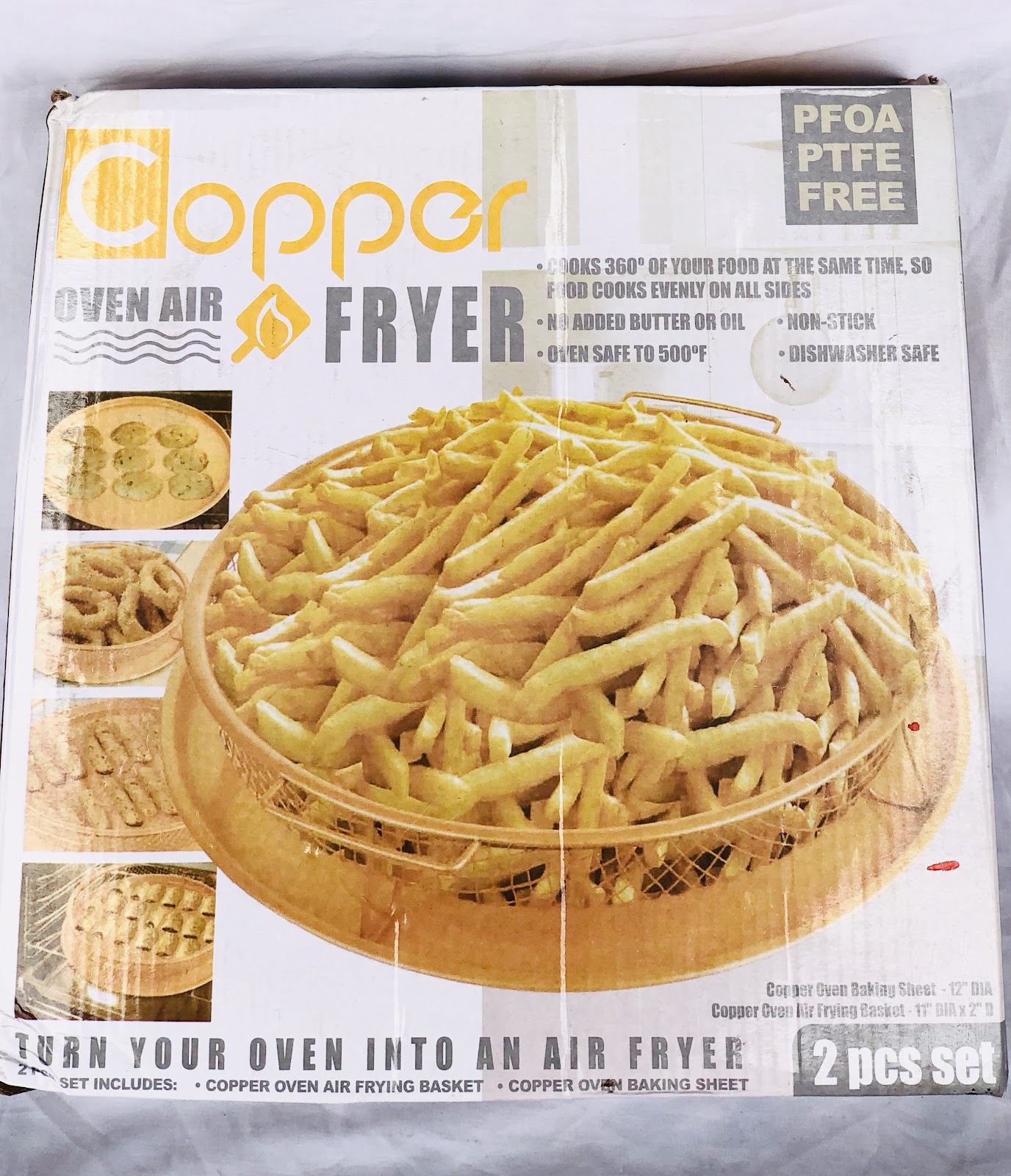 Round Crispy Copper Tray b/s