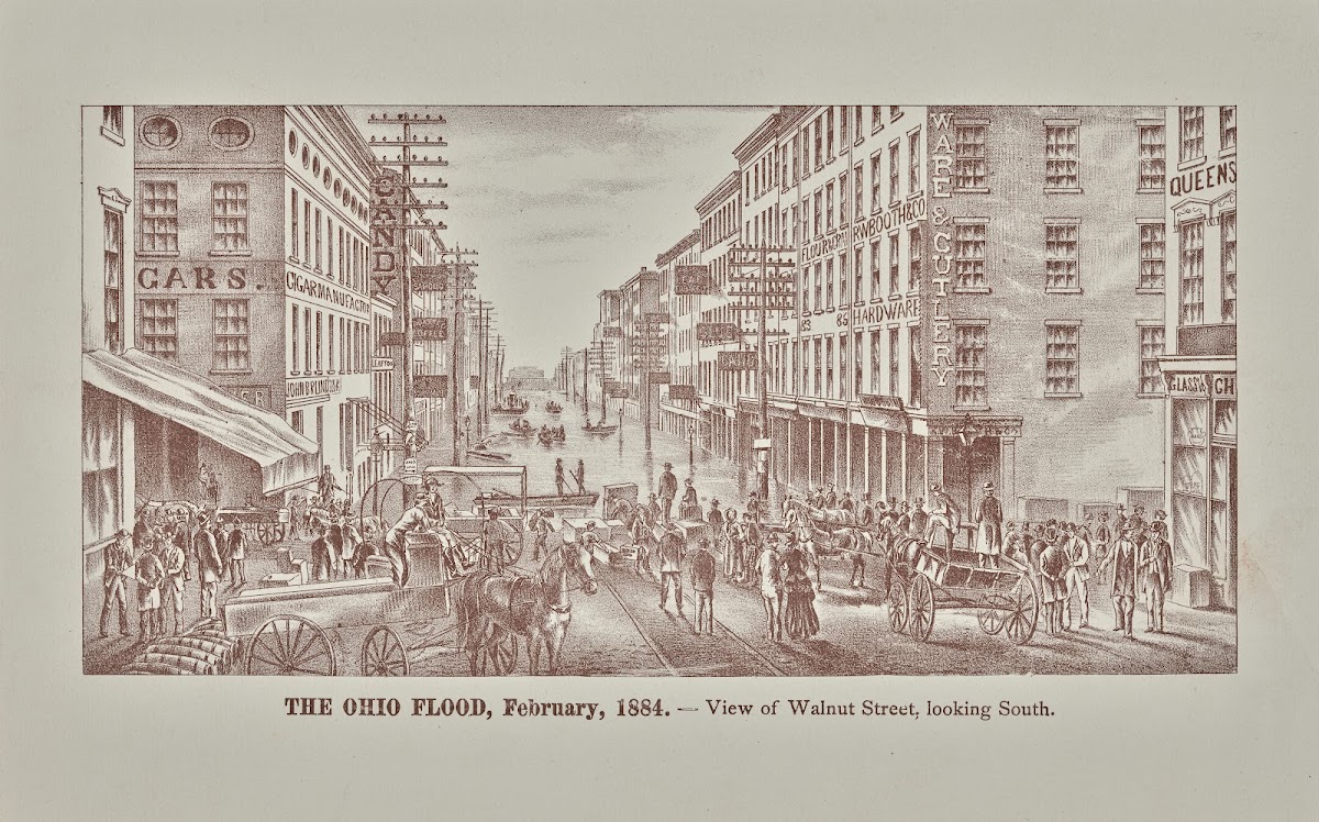 View of Walnut Street looking south 1884