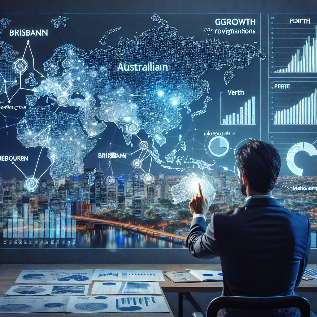Property investor analyzing growth data