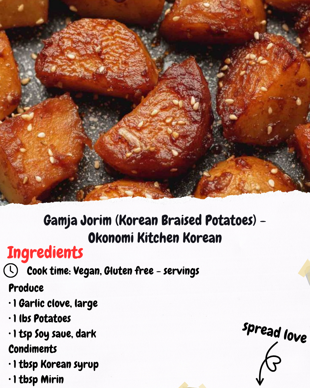 Gamja Jorim (Korean Braised Potatoes) - Okonomi Kitchen Korean