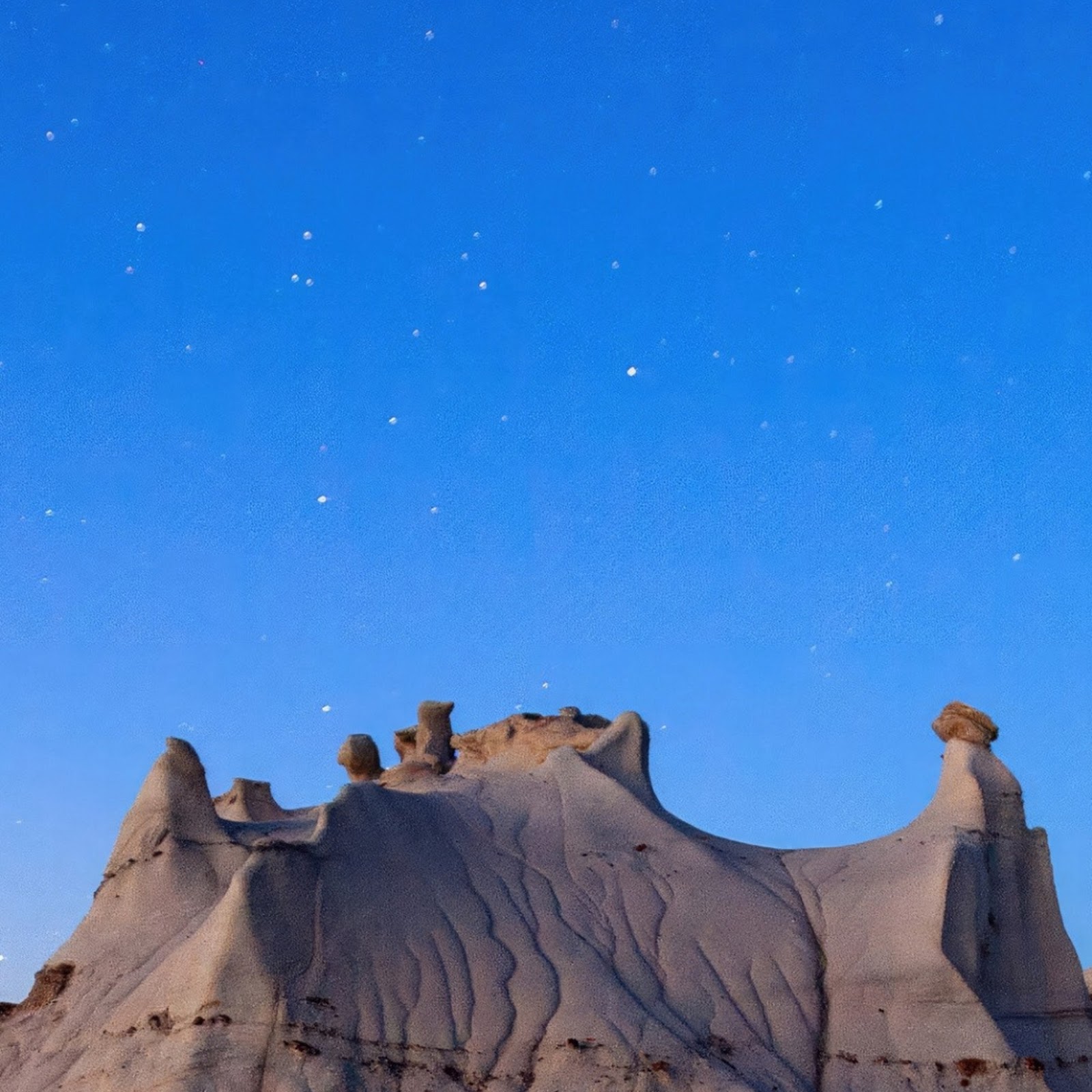 Download Badlands Rock Formations At Night iPhone