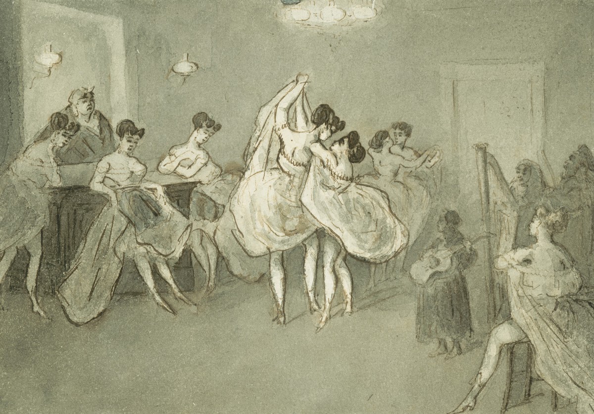 Women Dancing in a Brothel ca 1865