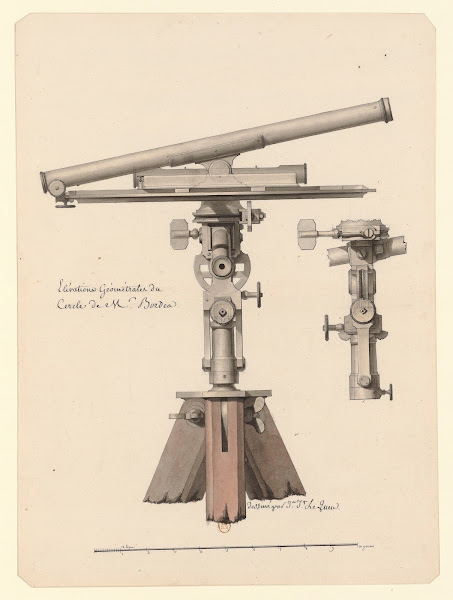 Elévations géométrales du cercle de Mr Bordea 1825