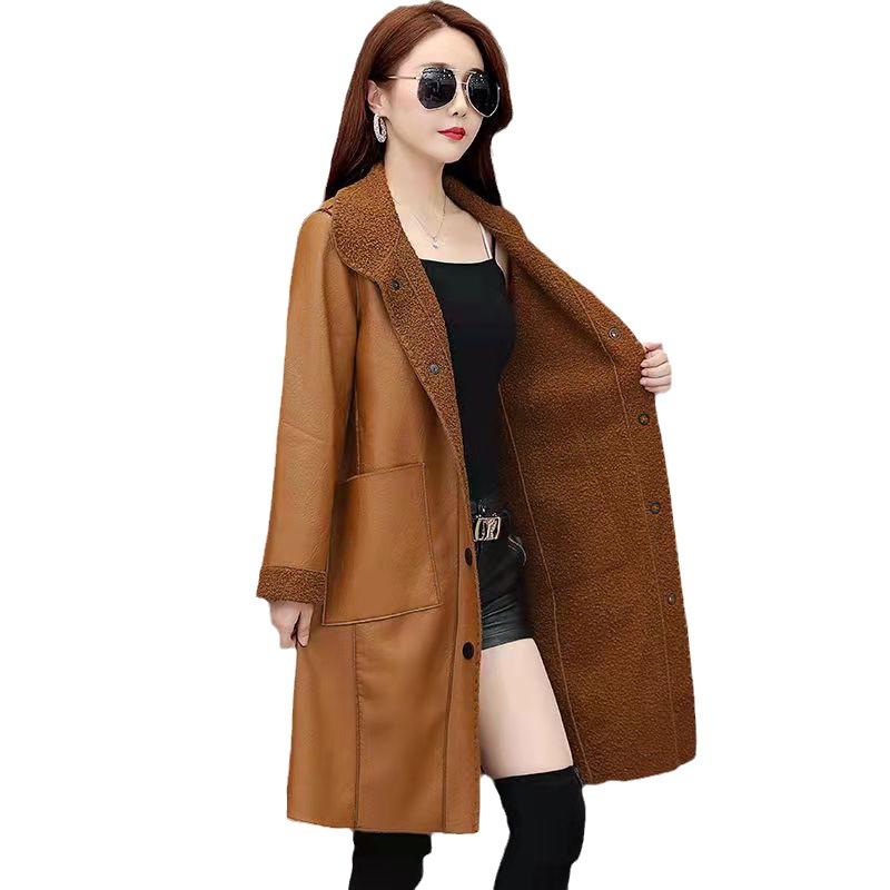 Mittellanger Teddyfleece-Mantel