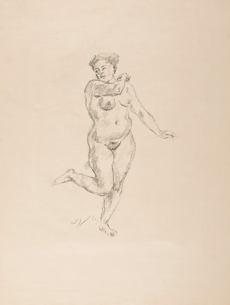 Female Nude Study for Judith and Holofernes 1911