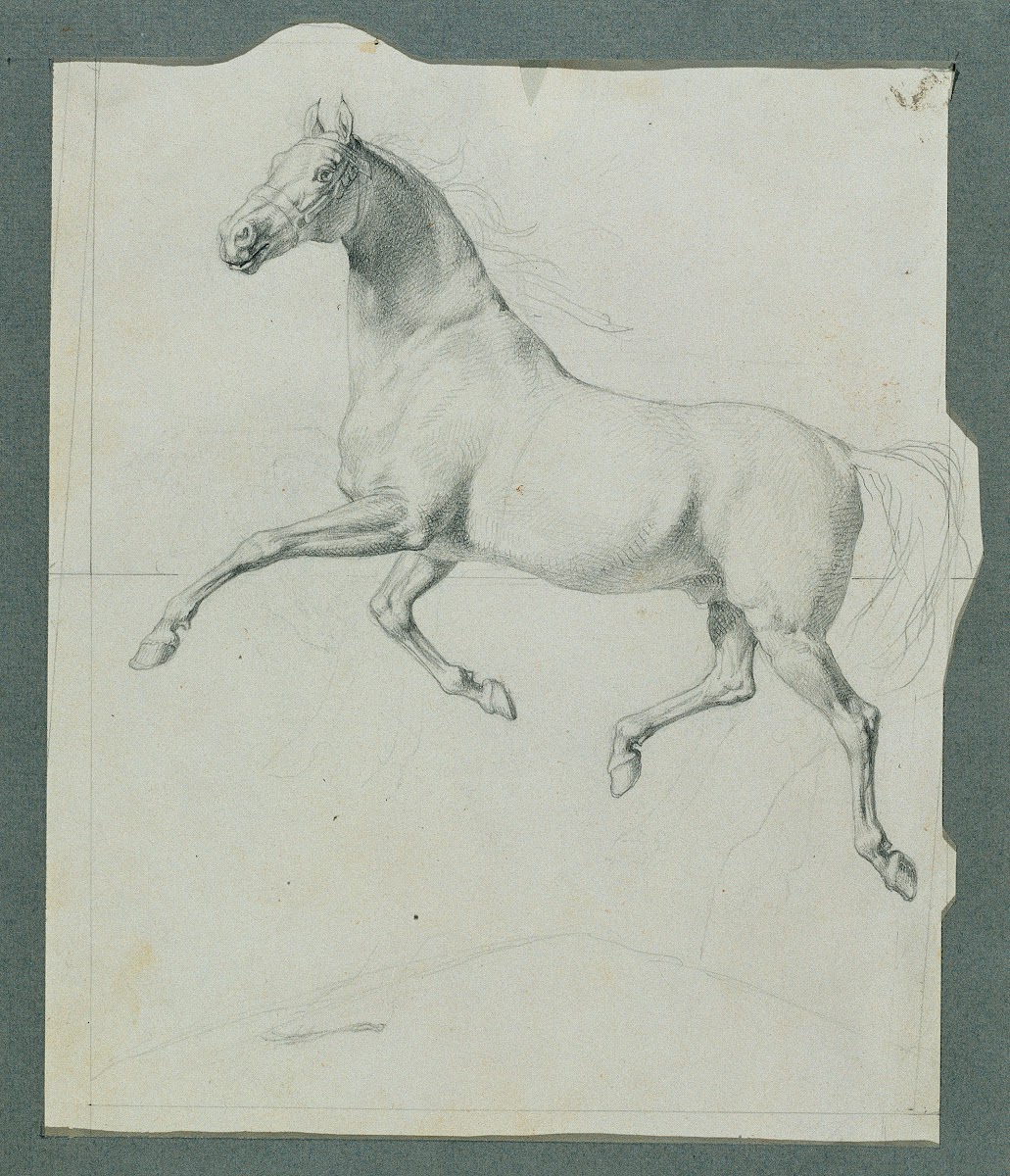 Pferdestudie zu Rüdiger und Angelika 1842
