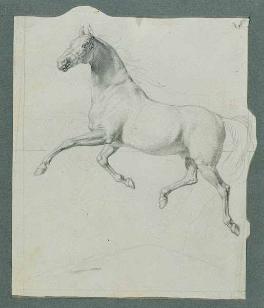 Pferdestudie zu Rüdiger und Angelika 1842
