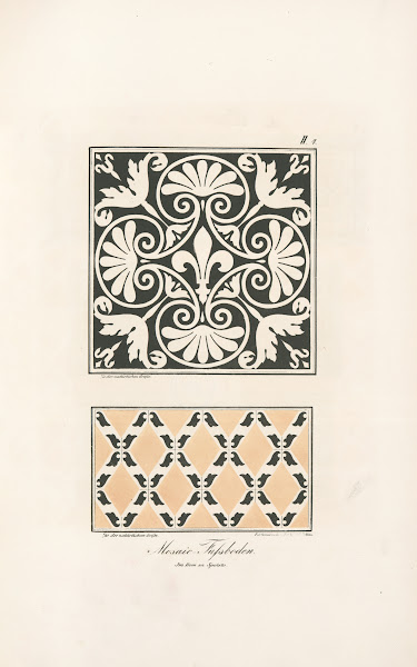 Mosaik Fussböden im Dom zu Spoleto 1842