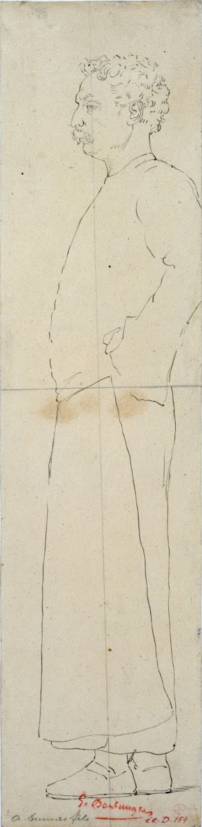 Portrait dAlexandre Dumas fils en pied 1801 1900