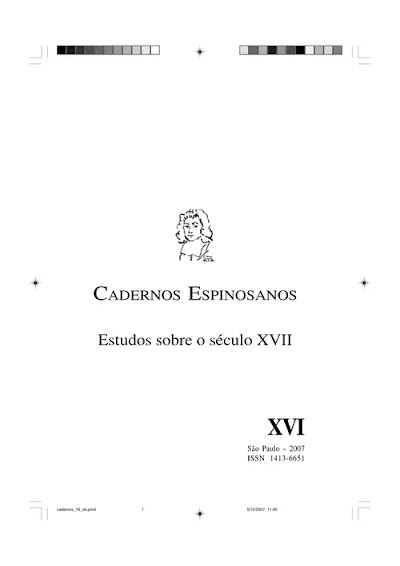 Cadernos Espinosanos 16