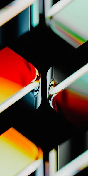 Abstract Glass Prism Refractions Full HD iPhone Wallpaper Background