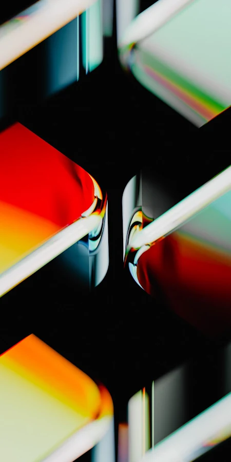 Abstract Glass Prism Refractions Full HD iPhone Phone Wallpaper