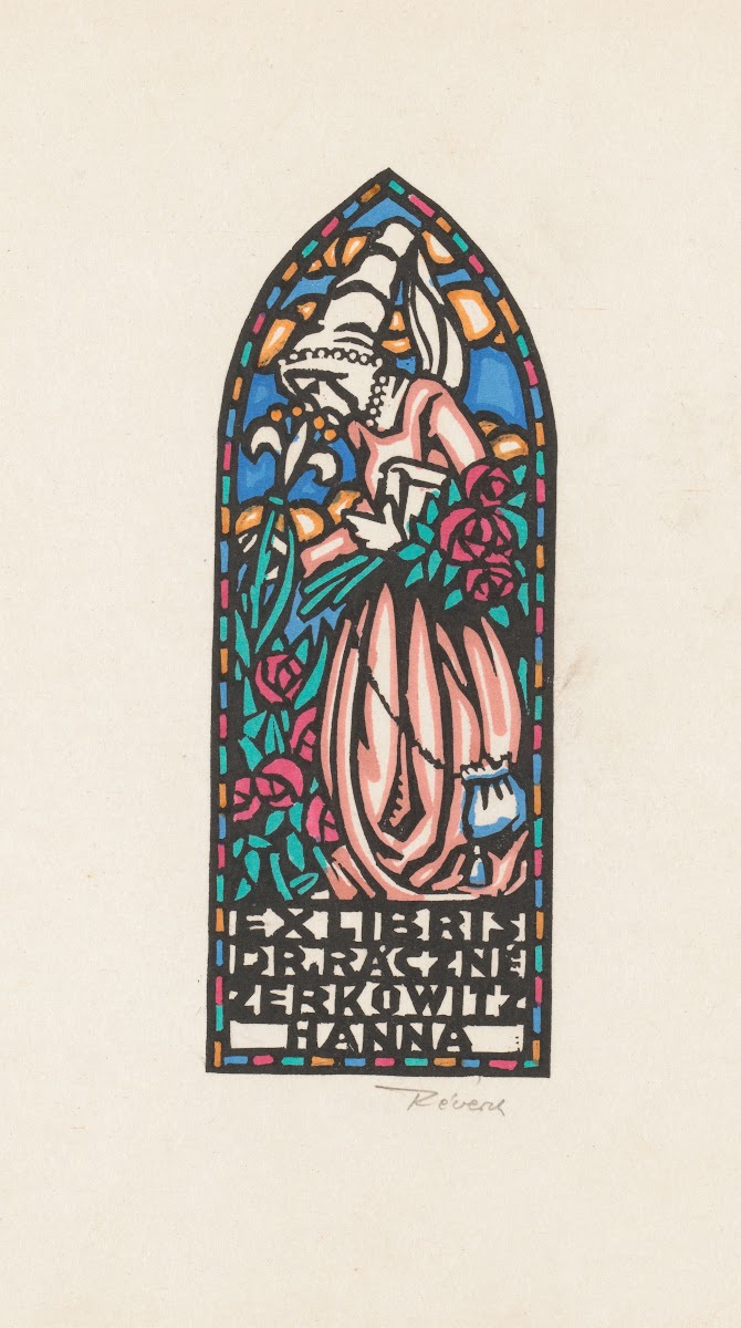 Ex libris van Hanna Ráczné Zerkowitz 1932