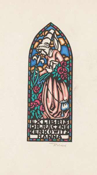 Ex libris van Hanna Ráczné Zerkowitz 1932