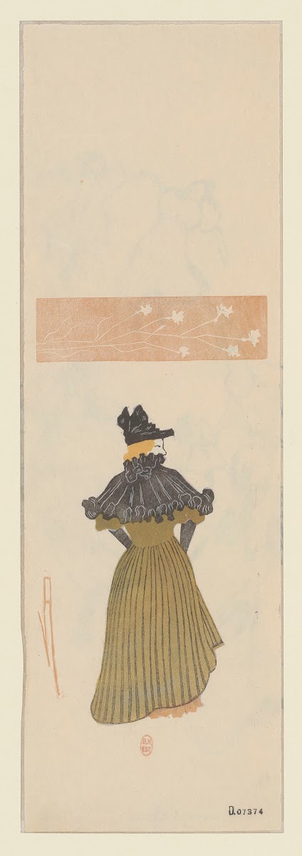 Femme avec pèlerine 1895