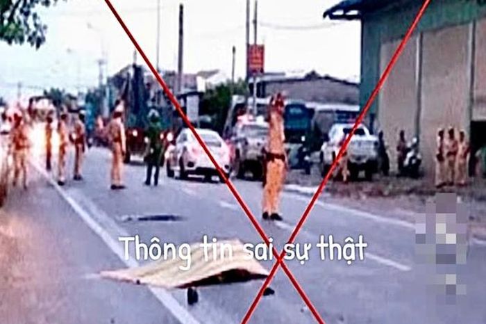 Bác bỏ tin 'CSGT bị xe đầu kéo cán tử vong' lan truyền trên Facebook - Báo Sức Khỏe &amp; Đời Sống