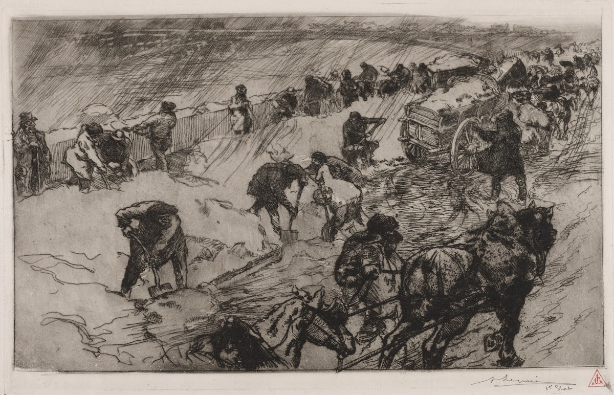 Combat contre la Neige Quai aux Fleurs 1890