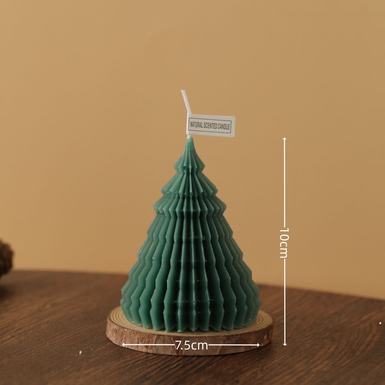 Handgeferti Duftkerze Weihnachtsbaum-Design