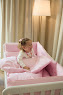 Bedding set for a baby crib 6 el Twins Belle pink