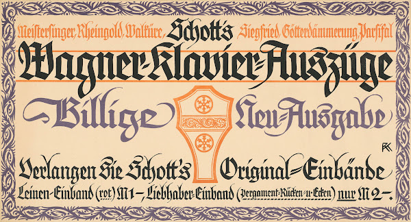 Schotts Wagner Klavier AuszüGe Ca 1907