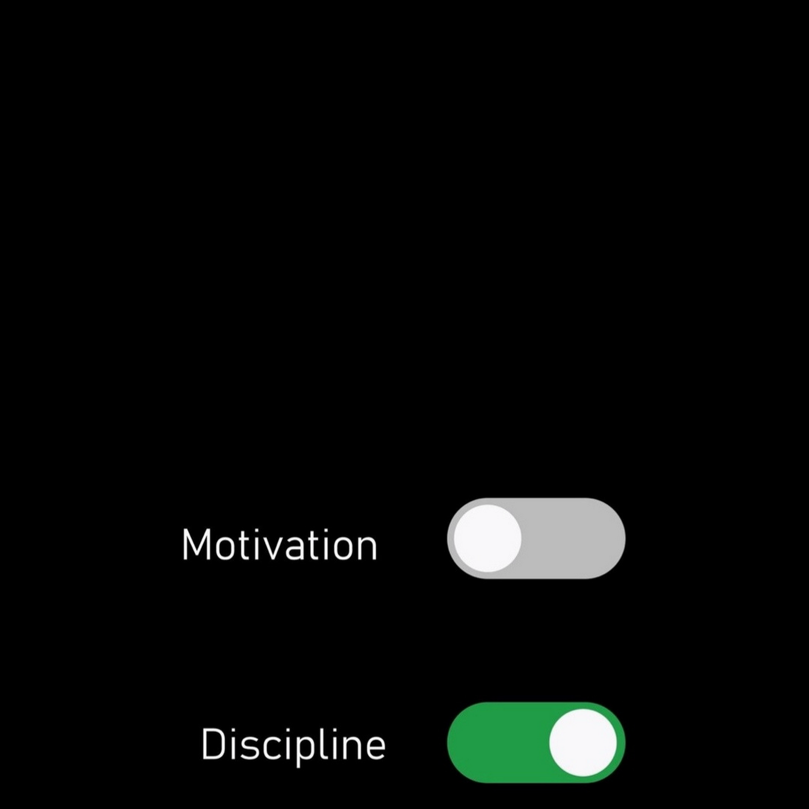 Download Motivation Off Discipline On Toggle Full HD iPhone