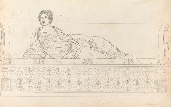 Roman lady on a couch 1814
