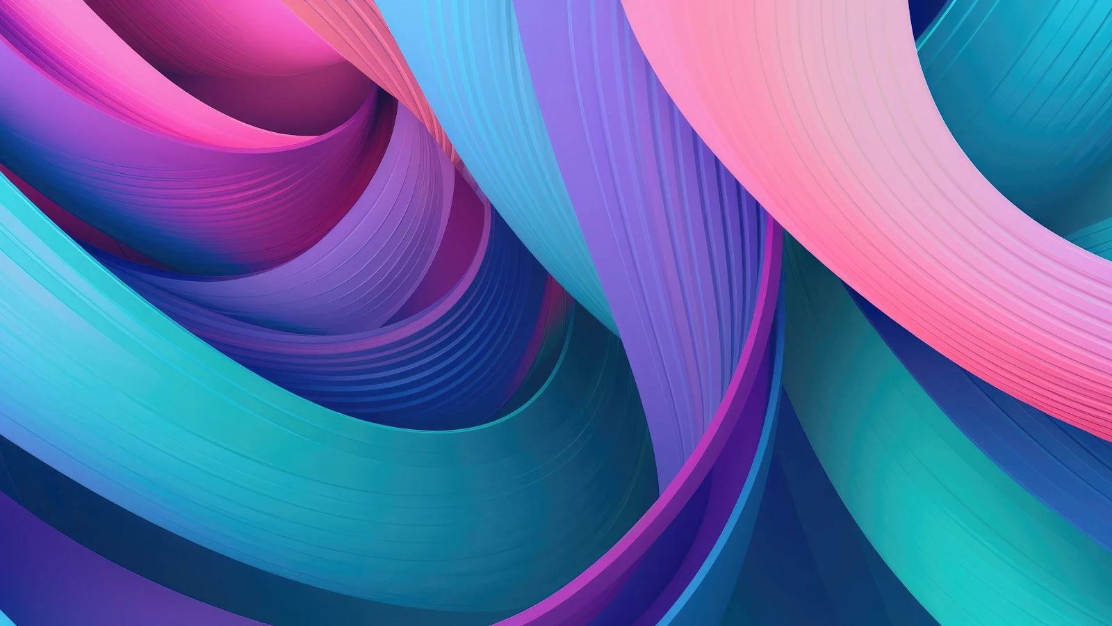 Abstract With Shadows Colors Waves 4K Desktop Wallpaper