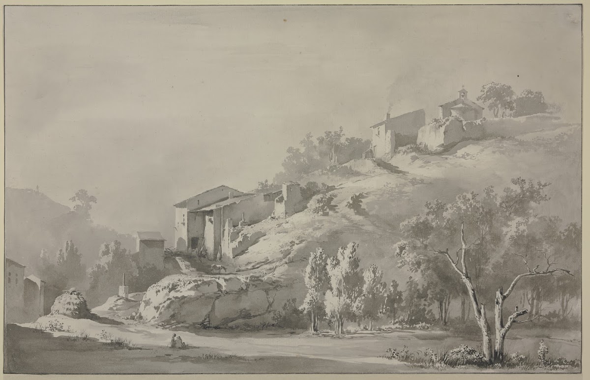 Landscape with a Chapel and Houses on a Mountainside