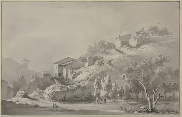 Landscape with a Chapel and Houses on a Mountainside