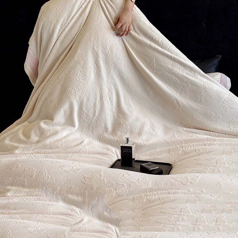 Milk Fiber Fleece Bedding Set, Winter, Antistatic