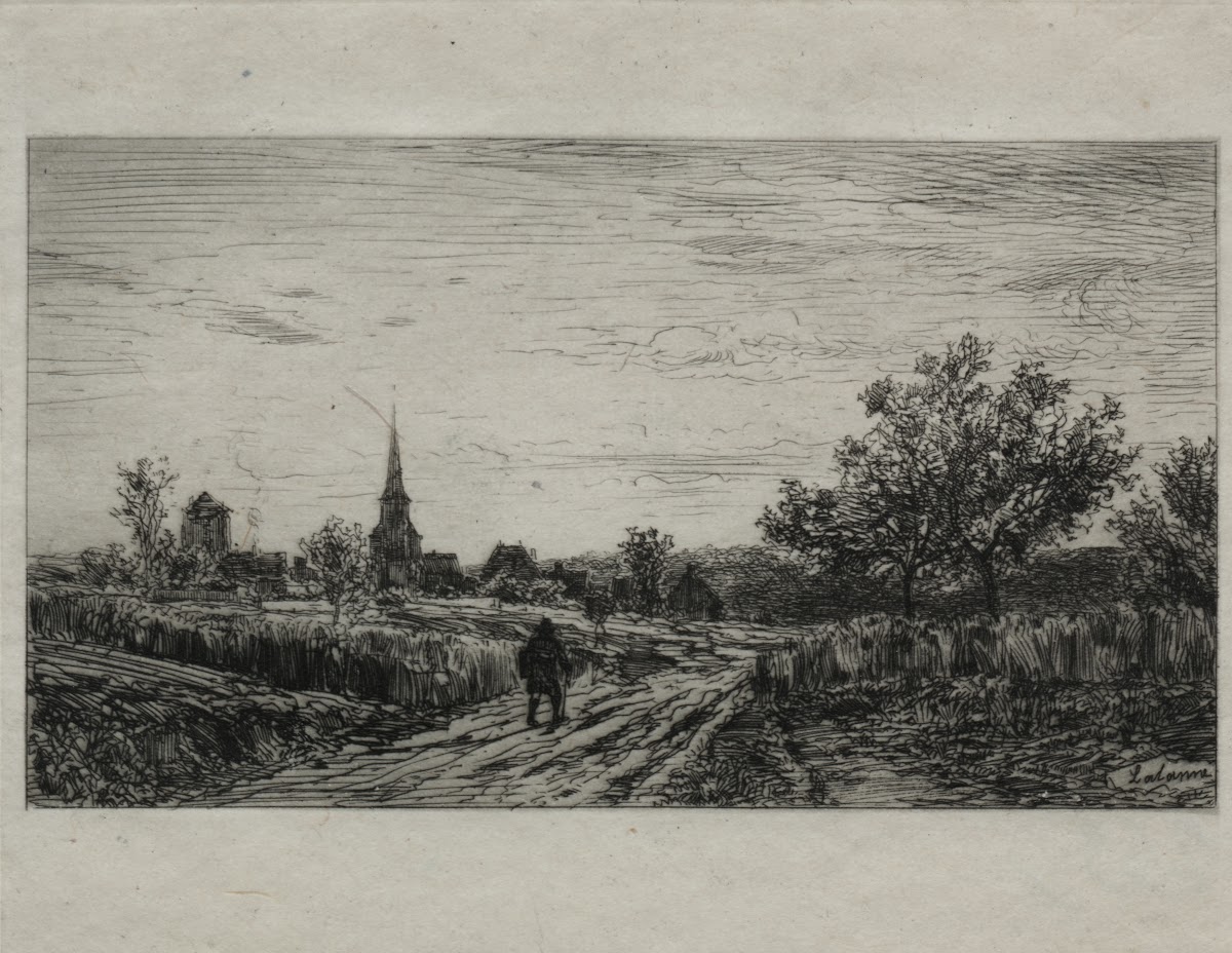 Landscape Evening Returning Home 1866