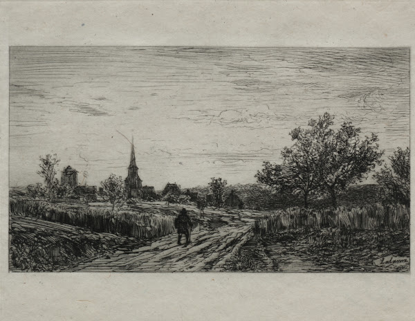 Landscape Evening Returning Home 1866