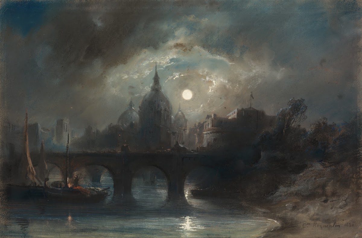 View Of A City At Night 1831