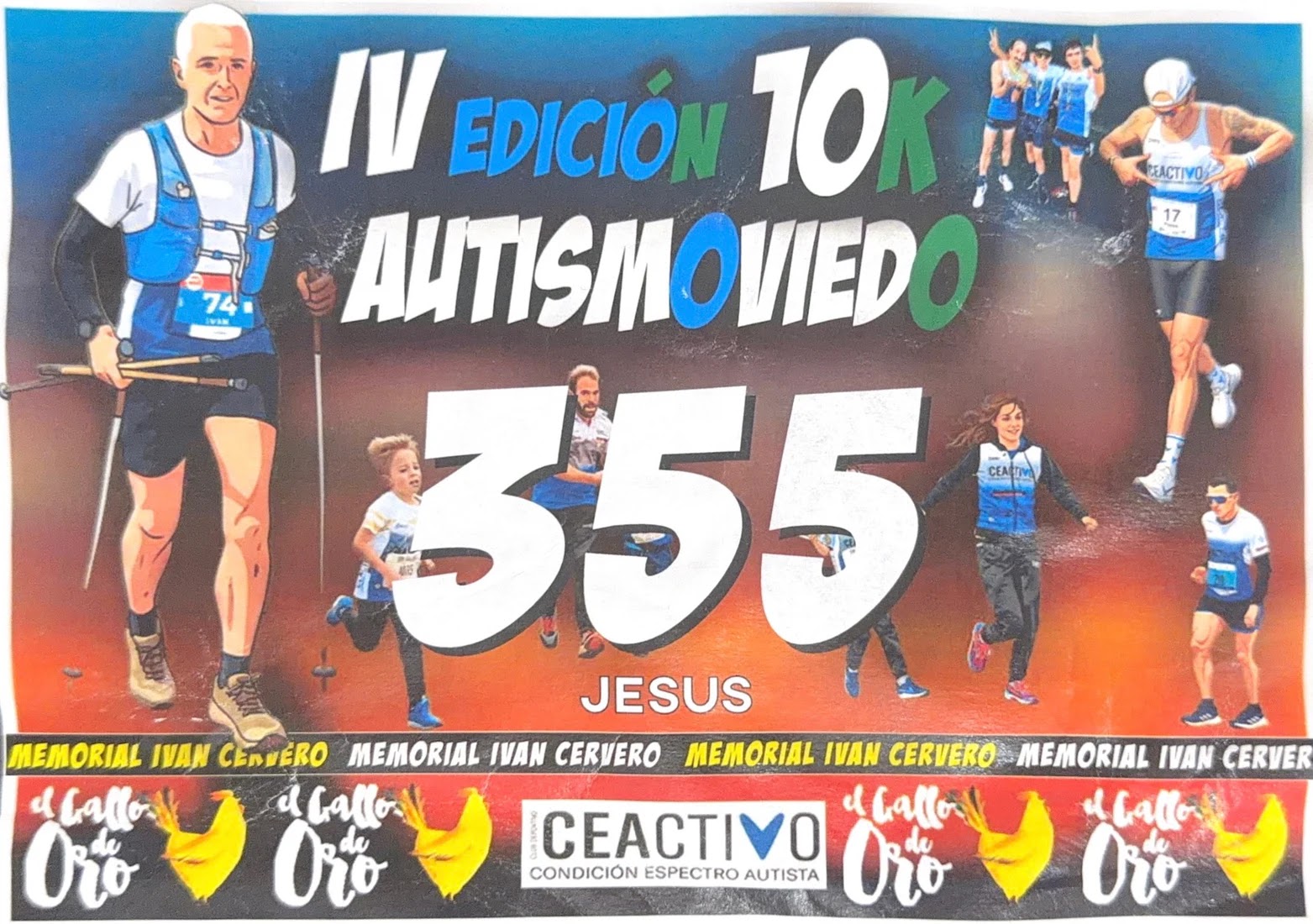Dorsal de 10K Autismo Oviedo