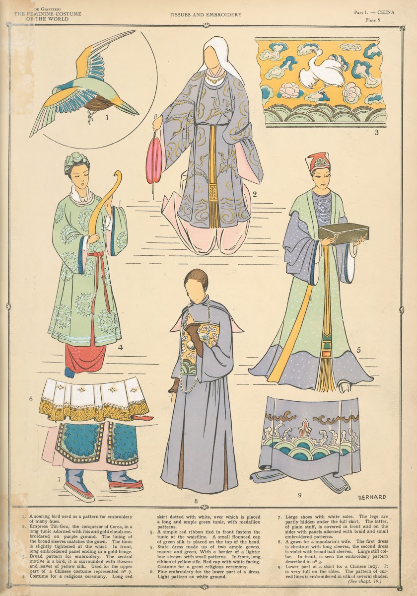 China  Tissues and embroidery 1926 1927
