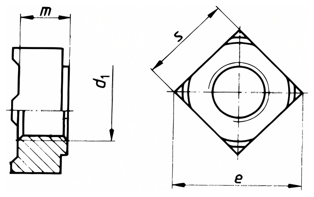 DIN 928 – Technical drawing
