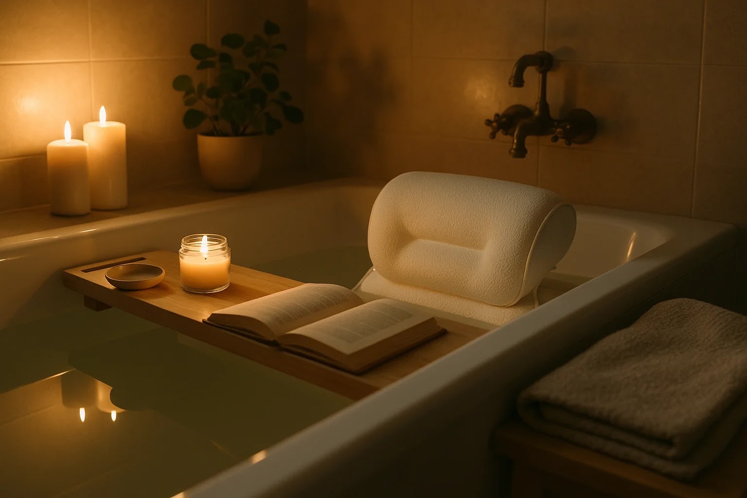 Guide complet du coussin de bain : confort, maintien, fixation et entretien