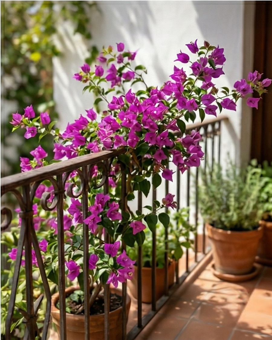 Imported Butterfly Purple Bougainvillea Plant — view 4